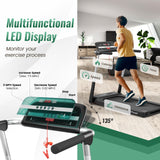 2.25 HP Foldable Treadmill with APP Control and LED Display - loading capacity is 220 lbs