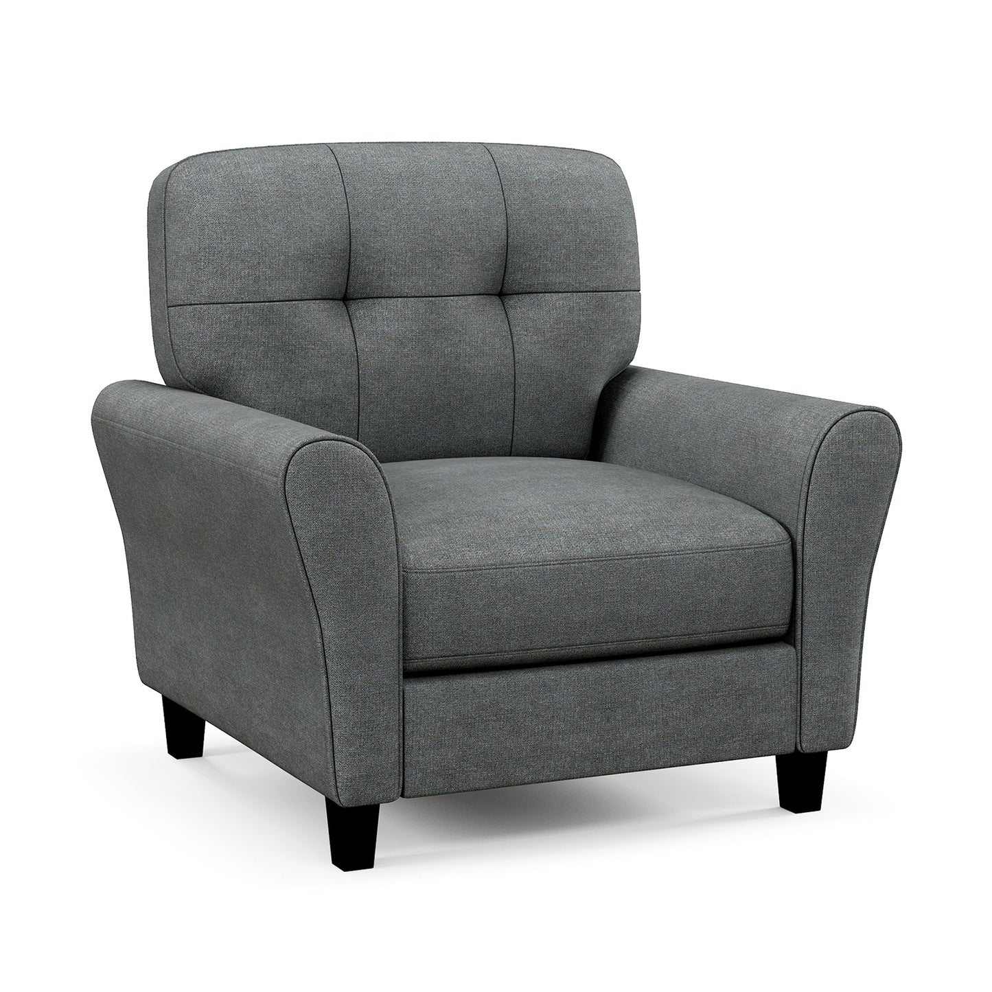 Modern Upholstered Accent Chair, OURS IS BEIGE, PLEASE SEE IMAGE