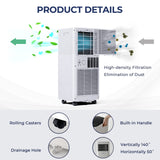 SPECIAL, CUSTOMER RETURN, TESTED, 10000 BTU AC and Dehumidifier, missing remote, manual