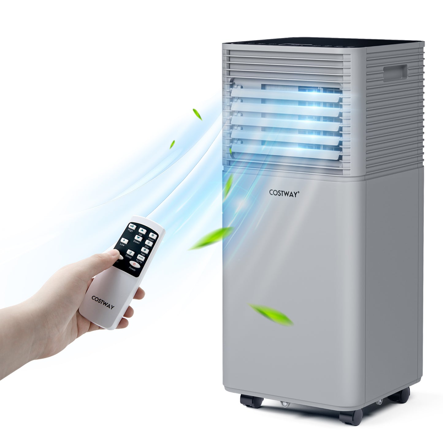 10000 BTU A/C with Fan and Dehumidifier Mode-Gray, Customer return, Tested, see description