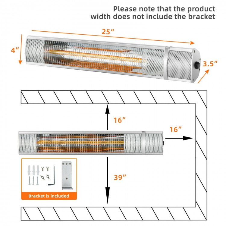 1500W  Electric Heater with Remote Control