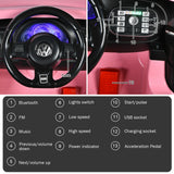 Volkswagen Beetle Kids Electric Ride On Car with Remote Control-Pink, Fully Assembled