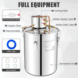 10 Gal 40 L Water Alcohol Distiller with 2 Stainless Steel Pots-10 Gal  (Parts Missing)