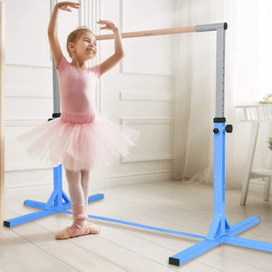 Adjustable Gymnastics Bar Horizontal Bar for Kids-Blue (1 Box, Assembly Required)