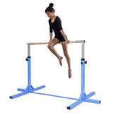 Adjustable Gymnastics Bar Horizontal Bar for Kids-Blue (1 Box, Assembly Required)