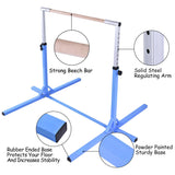 Adjustable Gymnastics Bar Horizontal Bar for Kids-Blue (1 Box, Assembly Required)