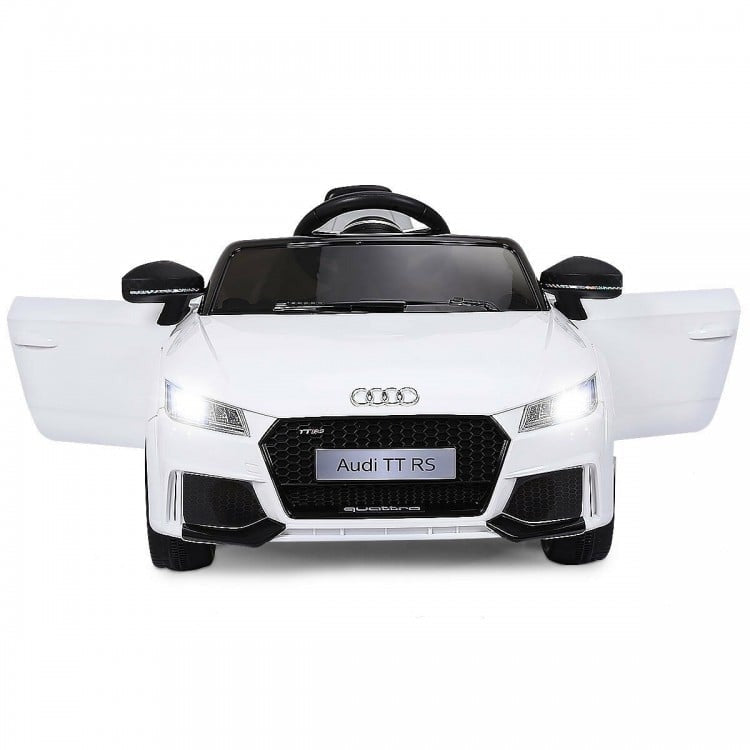 12V Kids Electric Ride on Car with Remote Control and Music Function - WHITE