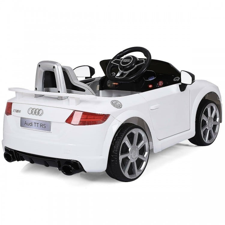 12V Kids Electric Ride on Car with Remote Control and Music Function - WHITE