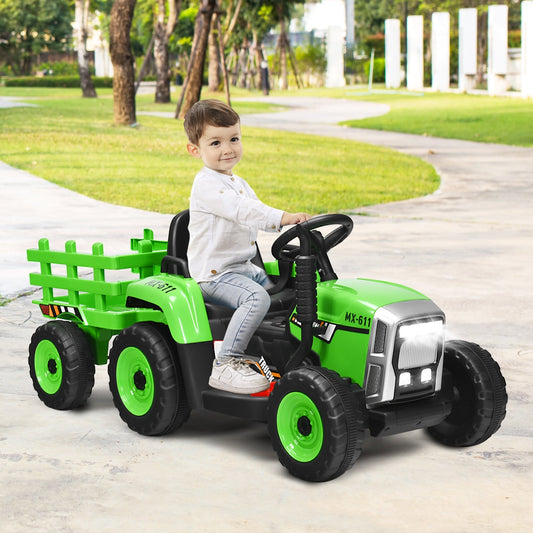 Brand New, 12V Ride on Tractor with remote & trailer, fully assembled