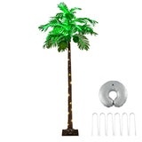 6 FT LED Lighted Artificial Palm Tree Hawaiian Style Tropical with Water Bag (Scratch and Dent)