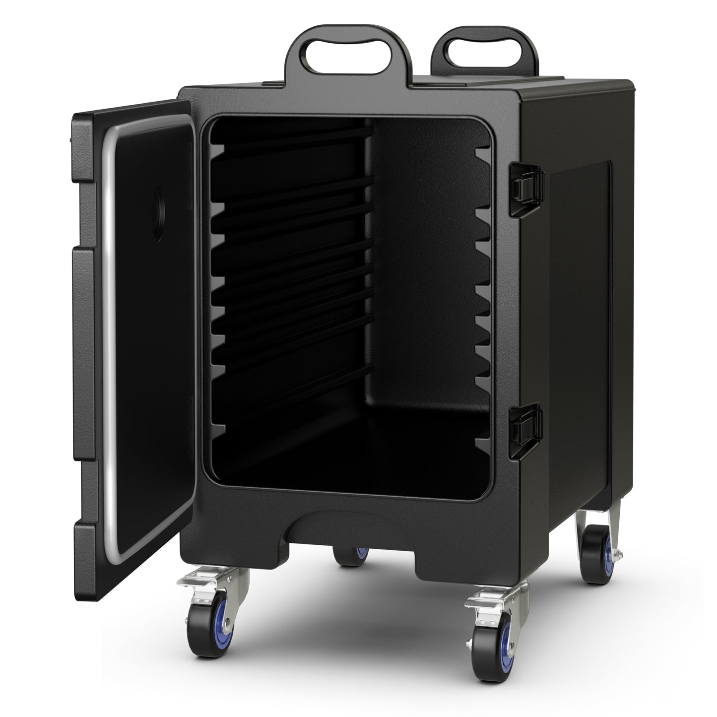 81 Quart Capacity End-loading Insulated Food Pan Carrier with Wheels (Scratch and Dent)