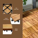 SPECIAL, 27 Pieces Acacia Wood Interlocking Patio Deck Tile