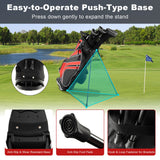 SPECIAL, Golf Stand Cart Bag with 6 Way Divider Carry Pockets-Red