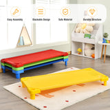 Pack of 4 Colorful Kids Stackable Naptime Cot (1 Box)