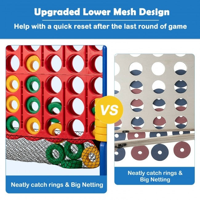 Extra Large, 41``x 47``,  4-to-Score Giant Game Set with Net Storage-Blue, 1 box