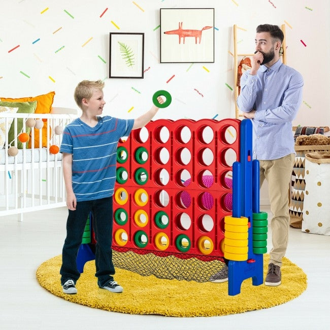 Extra Large, 41``x 47``,  4-to-Score Giant Game Set with Net Storage-Blue, 1 box
