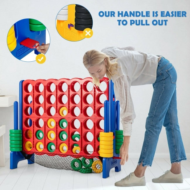 Extra Large, 41``x 47``,  4-to-Score Giant Game Set with Net Storage-Blue, 1 box