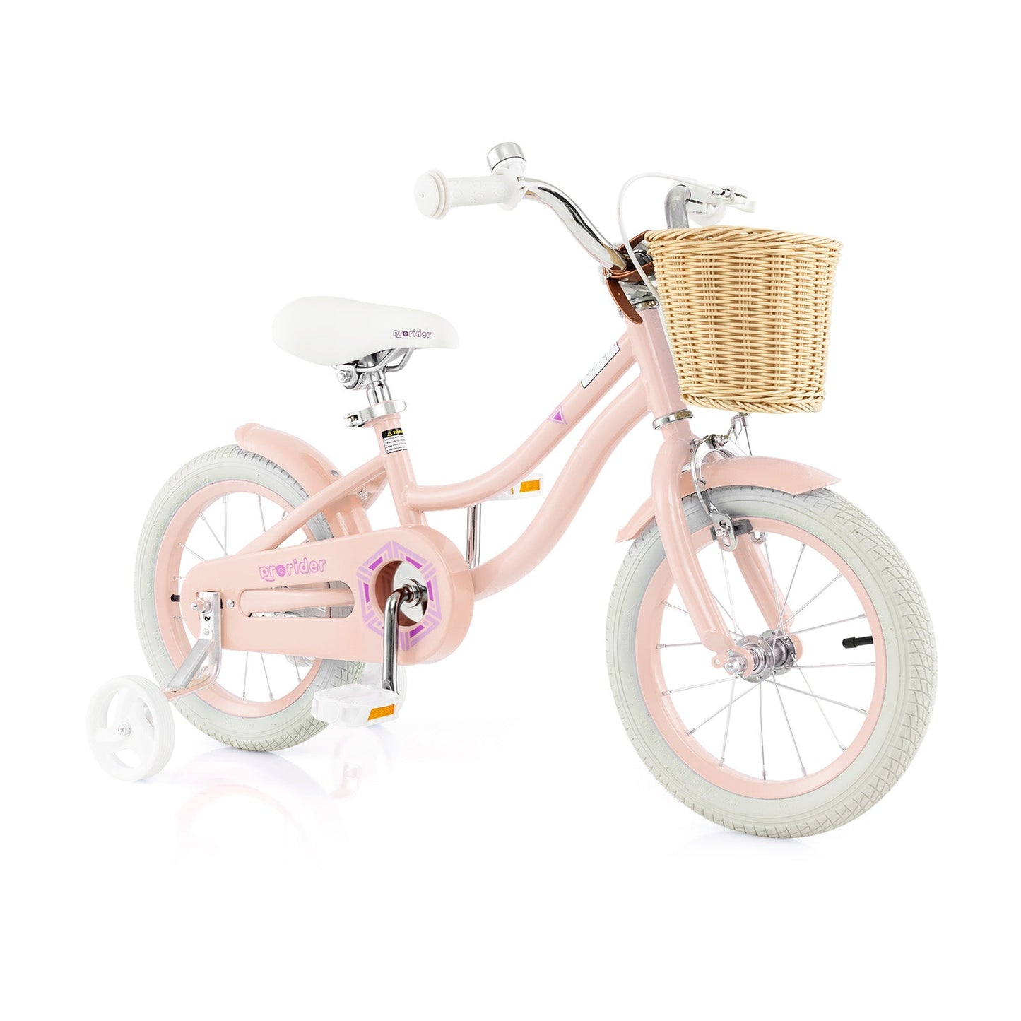 14-Inch Kids Bike with Training Wheels and Adjustable Handlebar Seat-Pink (Copy)