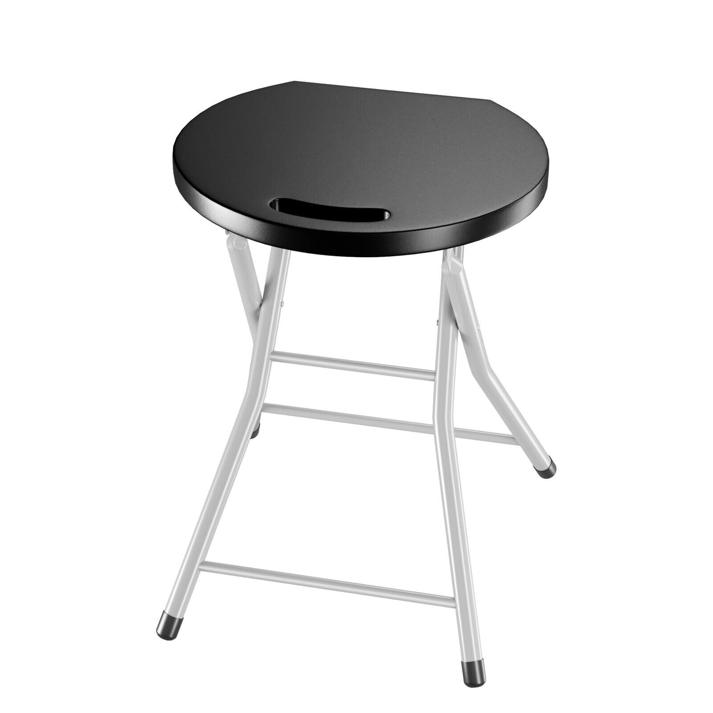 28 Inch Portable Folding Stool with 330lbs Limited Sturdy Frame