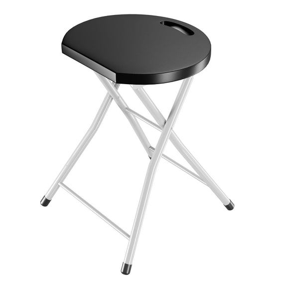 28 Inch Portable Folding Stool with 330lbs Limited Sturdy Frame