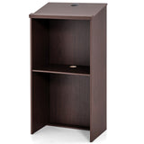 Wooden Floor Standing Podium Speaking Lectern - Fully Assembled