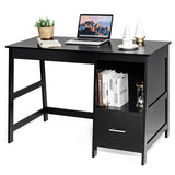 47.5 Inch Modern Home Computer Desk with 2 Storage Drawers-Black*fully assembled*