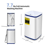 *SPECIAL* - 7.7 lbs Compact Full Automatic Washing Machine with Heating Function Pump