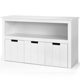 Kid Toy Storage Cabinet 3 Drawer Chest with Wheels Large Storage Cube Shelf (Fully Assembled)