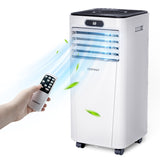 10000 BTU 4-in-1 Portable Air Conditioner with Dehumidifier and Fan Mode, Remote-White