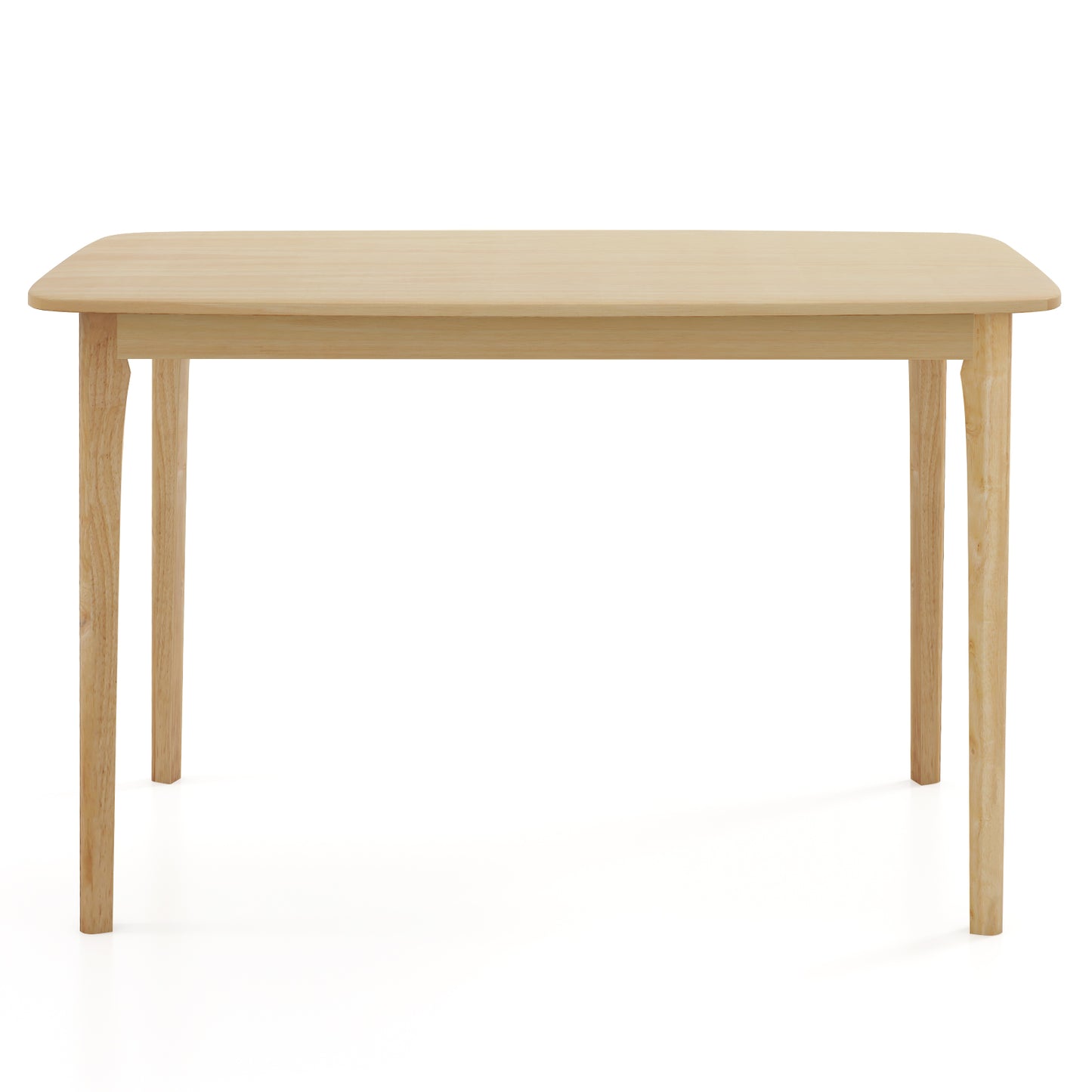 48 Inch Solid Wood Dining Table with Rubber Wood Supporting Legs for Kitchen Dining Room-Natural (Copy)