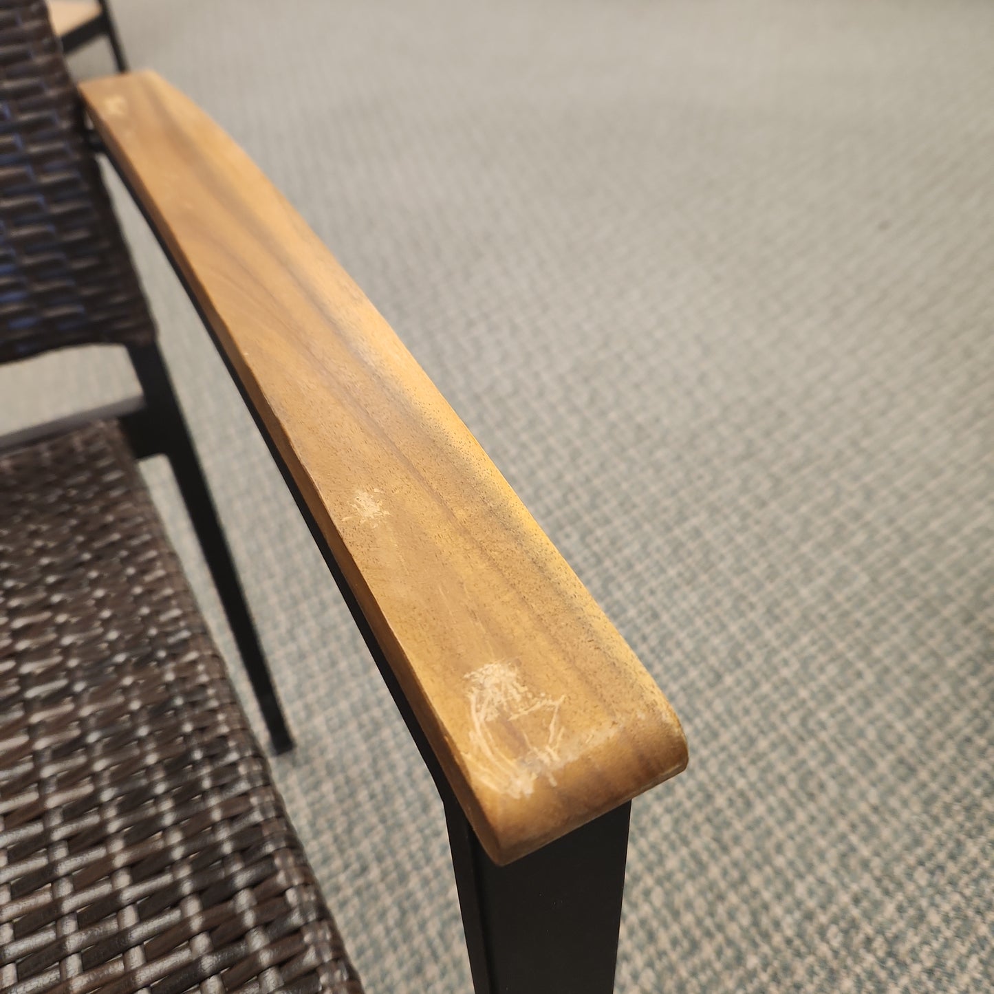 Outdoor  Rattan Chair  - Scratch and Dent Special, Fully Assembled