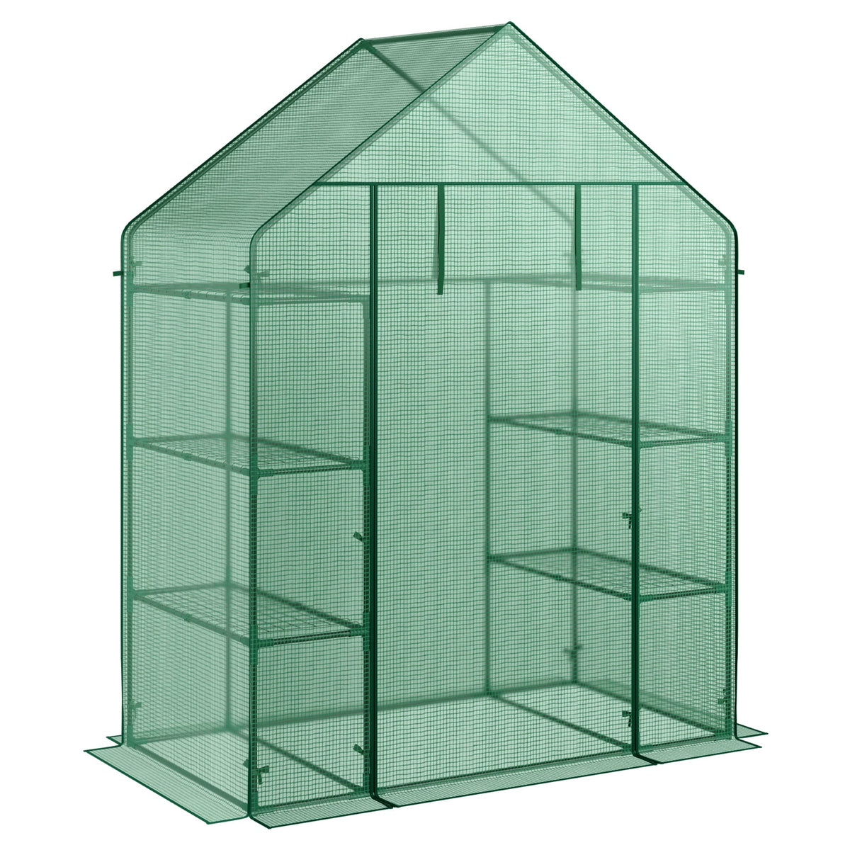 Mini Portable 4 Tier 8 Shelves Walk-in Plant Greenhouse