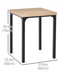 Small Corner Dining Table - Fully Assembled