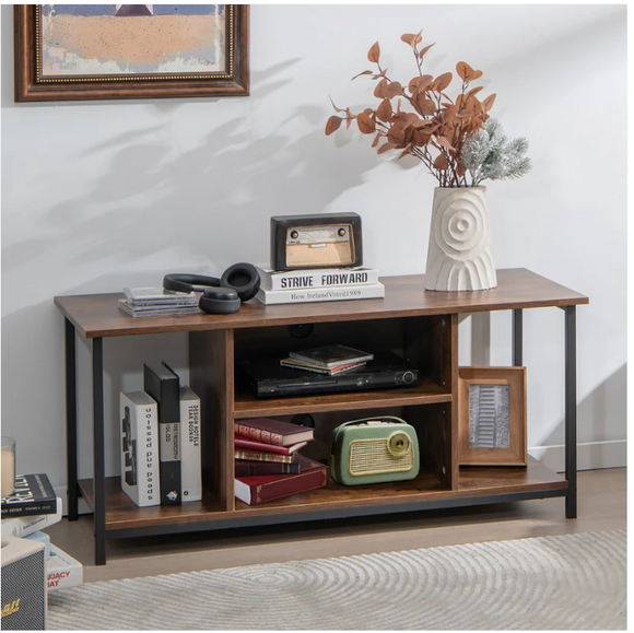 Mid-Century TV stand Media Console Table with Adjustable Shelf - Scratch and Dent