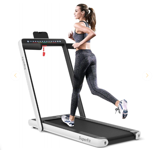 Special - 2.25 HP 2-in-1 Folding Walking Pad Treadmill and App Control (MAX 265lbs) [Shipping Damage]