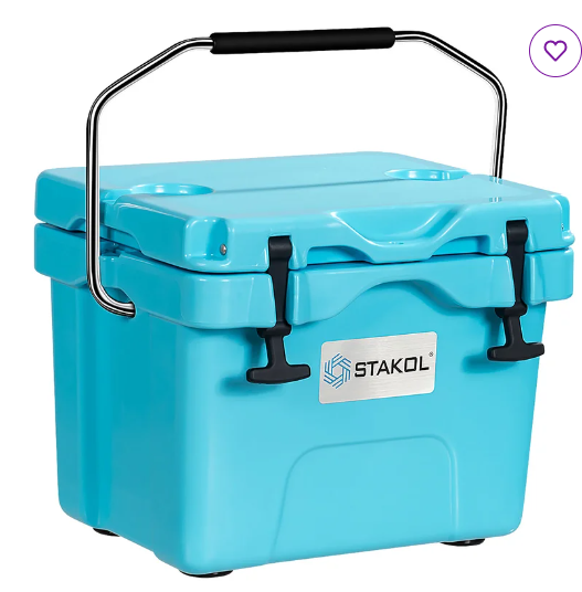16 Quart Cooler Portable Ice Chest Leak-Proof  (Customer Return)