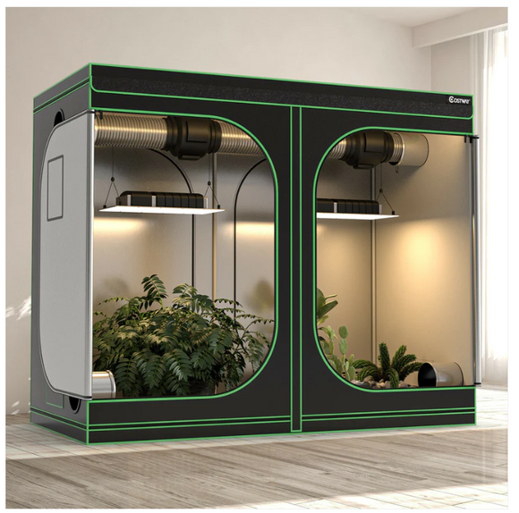 4 x 8 Grow Tent with Observation Window for Indoor Plant Growing-Black