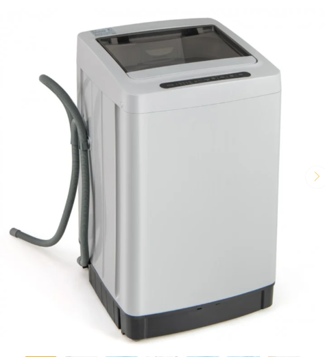Full-Automatic Washing Machine Washer and Spin Combo, 11lbs Capacity, Drain Pump, White