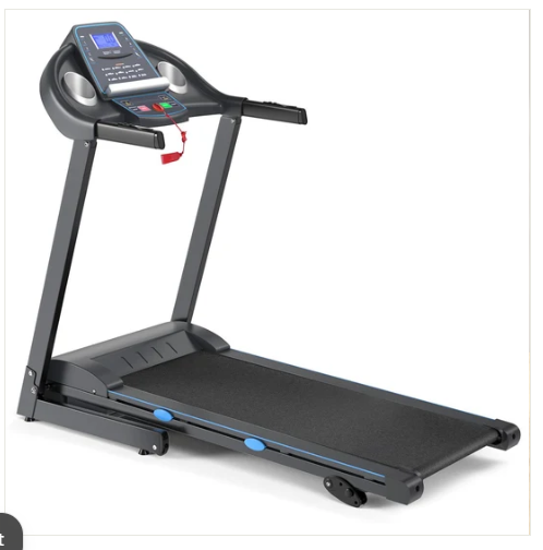 2.25 HP Folding Electric Motorized Power Treadmill with Blue Backlit LCD Display (Shipping Damage)