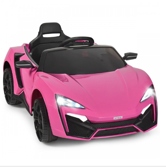 12V 2.4G RC Electric Vehicle with Lights-Pink (Customer Return)