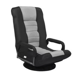 360-Degree Swivel Gaming Floor Chair with Foldable Adjustable Backrest