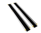 SPECIAL, Up to 7 feet, Adjustable Reverseable  Aluminum Ramp, with safety channels on one side (Copy)