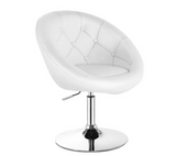 1 Piece Adjustable Modern Swivel Round Tufted