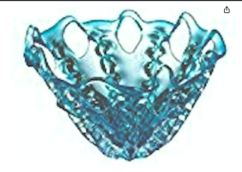 8 Inch Pamela Aqua Blue Glass Decorative Fruit Bowl