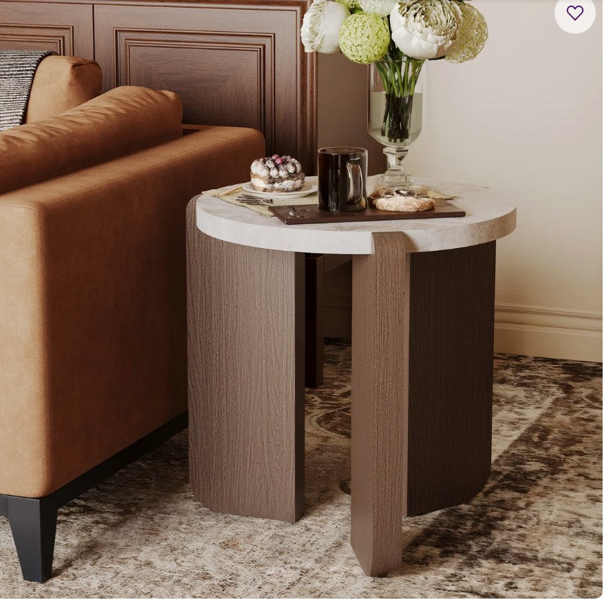 18 "Modern Round Side Table (Assembled)