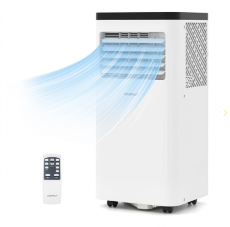 8000 BTU(Ashrae) 3-in-1 Portable Air Conditioner with Remote Control (1 Box)