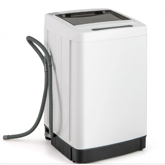 Full-Automatic Washing Machine Washer and Spin Combo, 11lbs Capacity, Drain Pump, Grey
