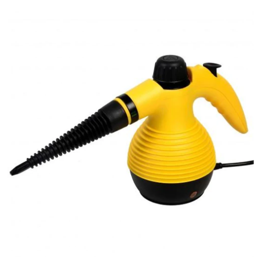 1050W Multi-Purpose Handheld Pressurized Steam Cleaner-Yellow