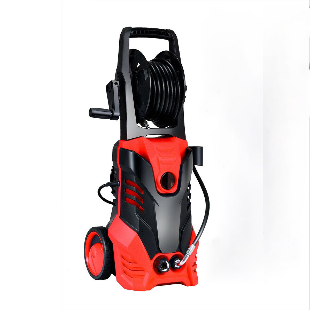 3000 PSI Electric High Pressure Washer With Patio/Deck Cleaner-Red, Tested