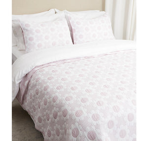 HomeSuite Essentials Cotton Blend Daisy Matelasse Quilt Set - QUEEN